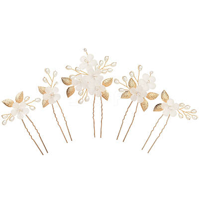 Acyrlic Hair Forks OHAR-WH20005-36G-1
