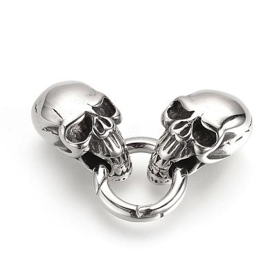 304 Stainless Steel Spring Gate Rings STAS-Q209-36-1
