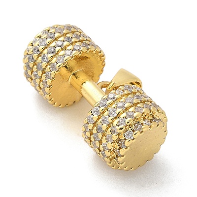 Brass Micro Pave Cubic Zirconia Pendants KK-S511-06G-1