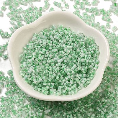 Two Tone Inside Colours Transparent Glass Seed Beads SEED-C004-05B-1
