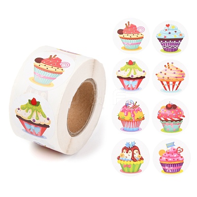 8 Styles Birthday Theme Paper Stickers DIY-L051-005B-1