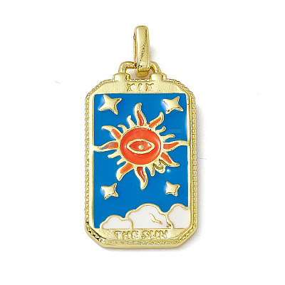 Alloy Enamel Pendants ENAM-D042-01D-1