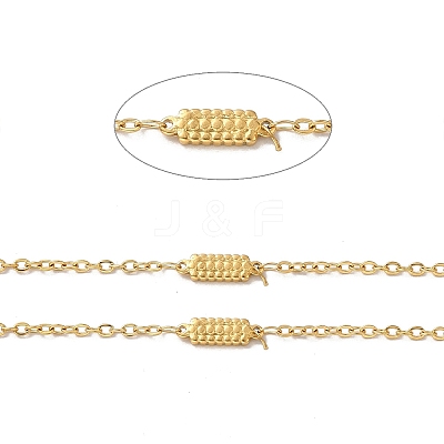 Ion Plating(IP) 304 Stainless Steel Rectangle Link Chains STAS-B041-10G-1