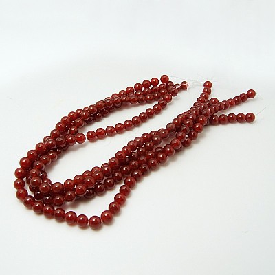 Natural Carnelian Beads Strands X-G-G338-6mm-02-1