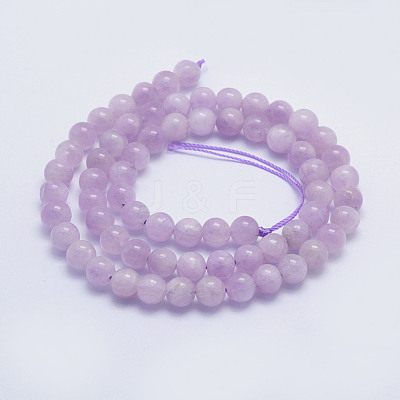 Natural Kunzite Beads Strands G-L478-14-6mm-1