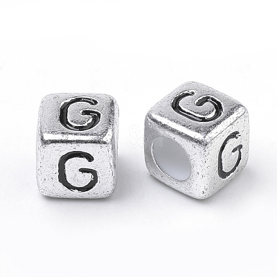 Plated Acrylic Beads PB43C9308-G-01-1
