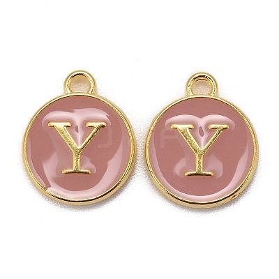 Golden Plated Alloy Enamel Charms LS-ENAM-S118-07Y-1