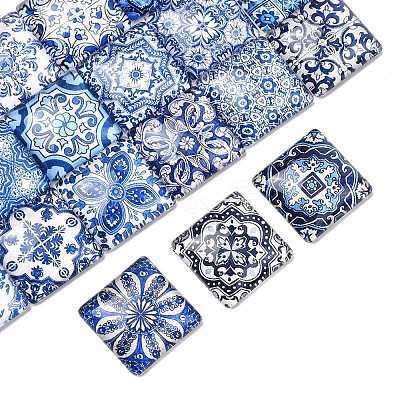 20Pcs Glass Cabochons GLAA-FS0002-59-1