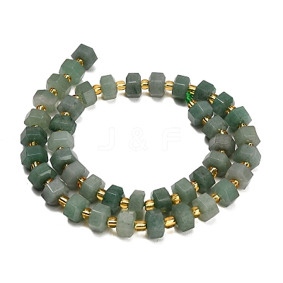 Natural Green Aventurine Beads Strands GG-CBAACA3-A02-01-1