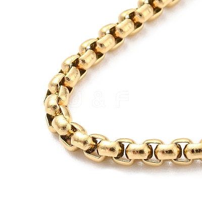 304 Stainless Steel Box Chain Necklace for Men Women NJEW-A008-05G-1