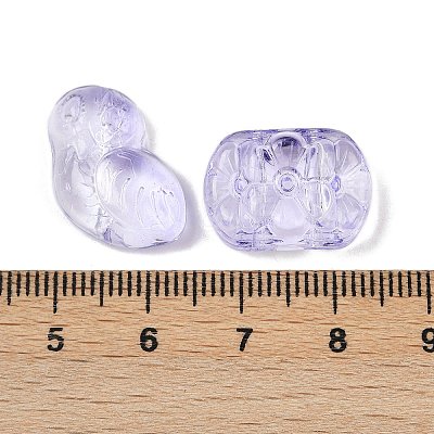 Gradient Color Transparent Glass Beads GLAA-B026-01D-1