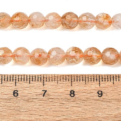 Natural Citrine Beads Strands GG-CBA59DD-C02-6mm-1
