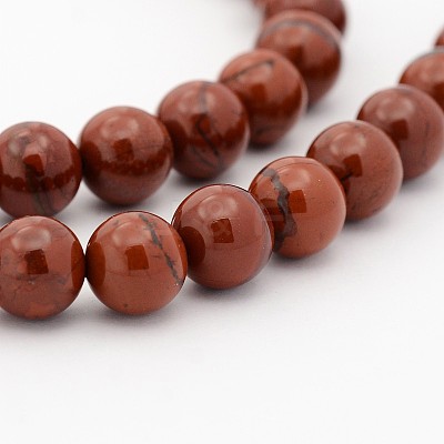 Natural Gemstone Round Bead Strands G-J302-08-8mm-1
