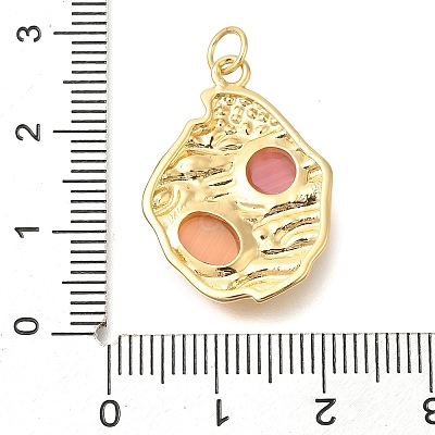 Brass Pendants KK-U040-01G-03-1