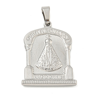 Non-Tarnish 304 Stainless Steel Pendants STAS-B071-02H-16P-1