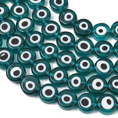 Handmade Evil Eye Lampwork Beads LAMP-C028-02-1