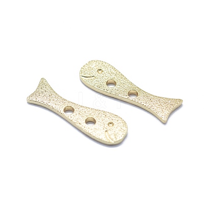 2-Hole Brass Buttons X-KK-F797-54G-1