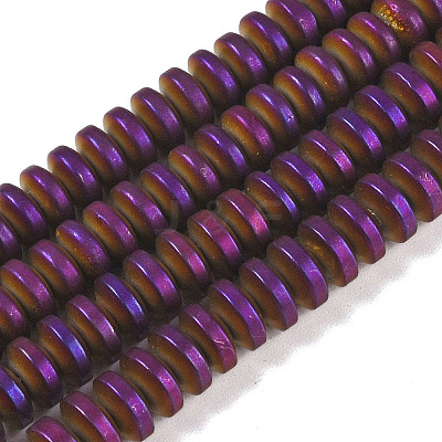 Electroplated Synthetic Non-magnetic Hematite Beads Strands G-E618-08H-1