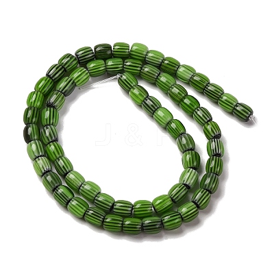 Handmade Lampwork Chevron Beads Strands LAMP-K041-01A-12-1
