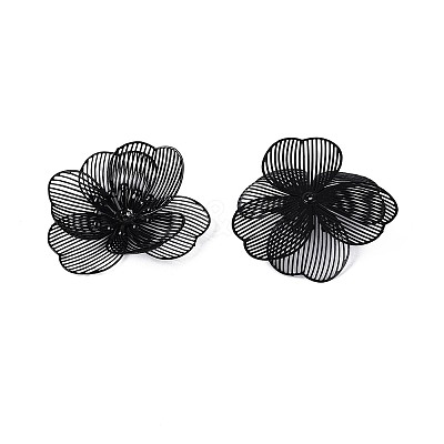 Spray Painted Iron Bead Caps IFIN-N013-05C-1