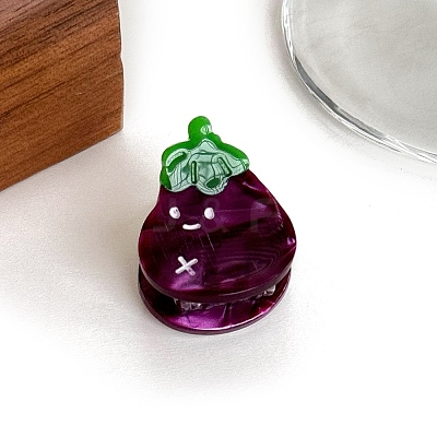 Vegetable Theme Cellulose Acetate & Iron Claw Hair Clips PW-WG7D178-06-1