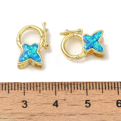 Rack Plating Brass Twister Clasps KK-P268-03B-G-1