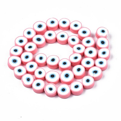 Handmade Polymer Clay Beads Strands CLAY-S096-041B-1