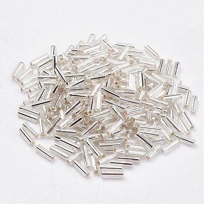 Glass Bugle Beads SEED-E001-9mm-21-1