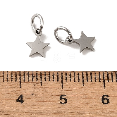 Non-Tarnish 201 Stainless Steel Charms STAS-E217-25A-P-1