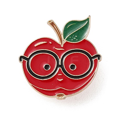 Teacher's Day Theme Rack Plating Light Gold Alloy Brooches JEWB-Z016-01KCG-03-1