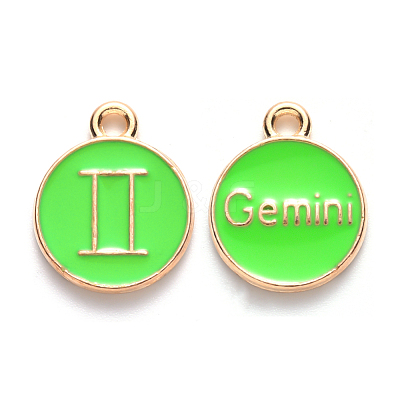 Alloy Enamel Pendants ENAM-S124-01A-06I-1