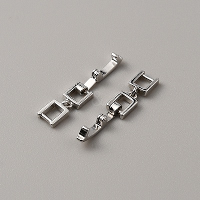 Brass Fold Over Clasps LS-KK-WH0046-51P-1