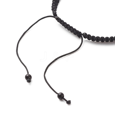 Acrylic Braided Bead Bracelet BJEW-JB08552-04-1
