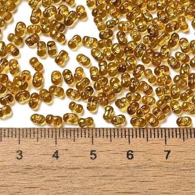 Spray Painted Glass Seed Beads SEED-F005-03A-04-1