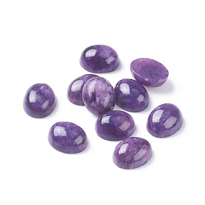 Natural Charoite Cabochons G-E557-05A-1