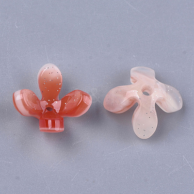 Cellulose Acetate(Resin) Bead Caps KK-S161-05-M-1