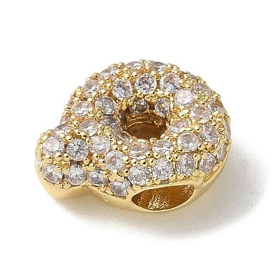 Brass Micro Pave Cubic Zirconia Beads KK-P290-61G-Q-1