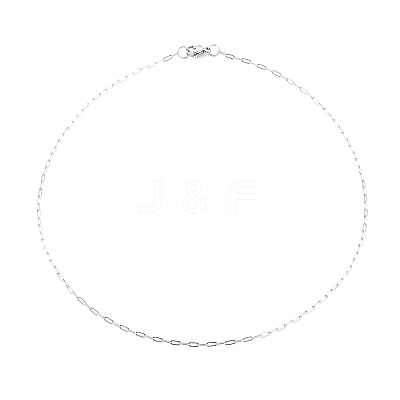 Non-Tarnish 304 Stainless Steel Paperclip Chain Necklace with Lobster Claw Clasps for Men Women NJEW-H205-03P-02-1