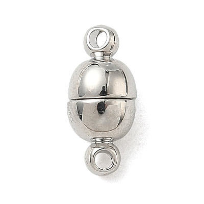 Oval Brass Magnetic Clasps KK-B160-36P-1