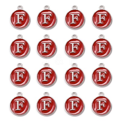Platinum Plated Alloy Enamel Charms LS-ENAM-S118-03F-P-1