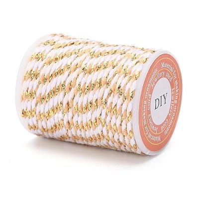 4-Ply Polycotton Cord with Metallic Thread X1-OCOR-Z003-D33-1