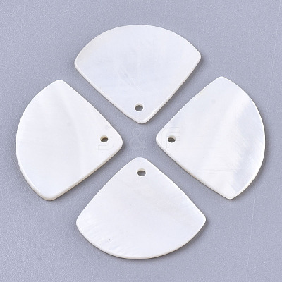 Natural Freshwater Shell Pendants SHEL-R047-19-1