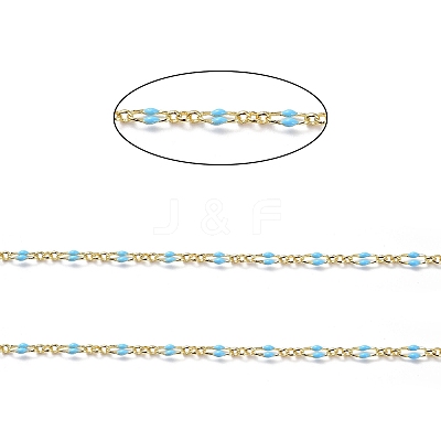 Enamel Oval Link Chains CHC-K014-10G-03-1