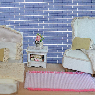 8Pcs 4 Colors Miniature Wallpapers DIY-GO0001-97-1