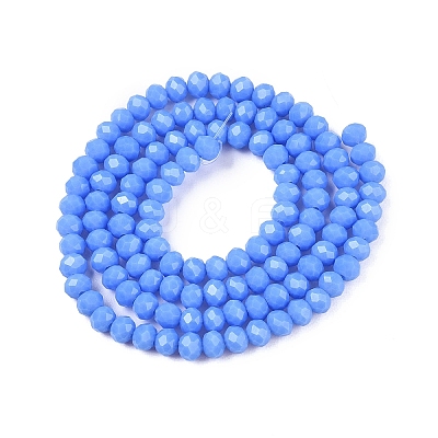 Opaque Solid Color Imitation Jade Glass Beads Strands EGLA-A044-P4mm-D17-1