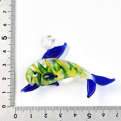 Handmade Lampwork Big Pendants LAMP-T023-14D-1