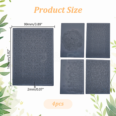 PP Plastic Creasing Plate Sets FIND-WH0152-911C-1