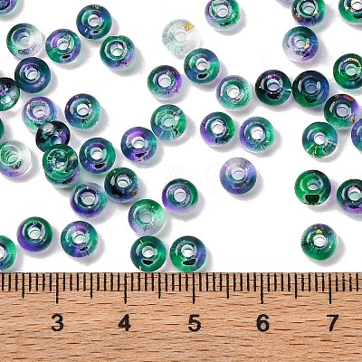 3/0 Baking Paint Transparent Colours Glass Round Beads SEED-L011-13A-07-1