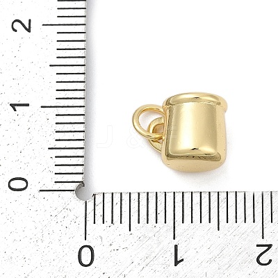 Brass Enamel Charms KK-U062-01B-G-1