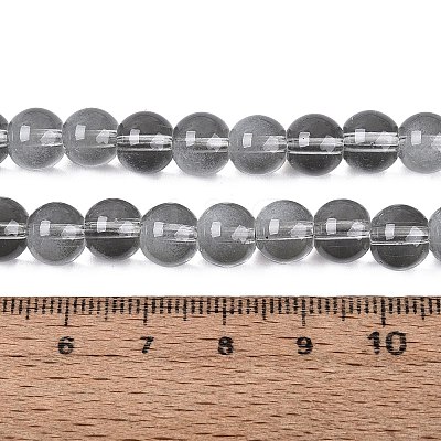 Transparent Glass Imitation Cat Eye Beads Strands GLAA-Q110-01B-02-1